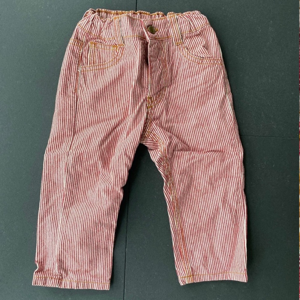 Fin & Vince red striped jeans, 2/3